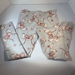 Disney Lilo & Stitch Angel Girls' Leggings Size 6X Grey Pink